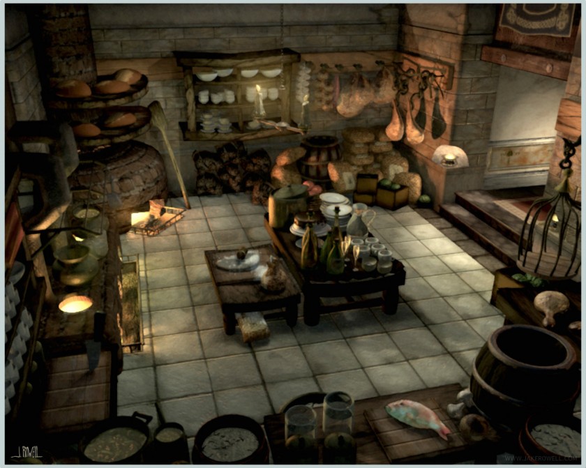 Final Fantasy IX Castle Inside Art Jake L Rowell Artist